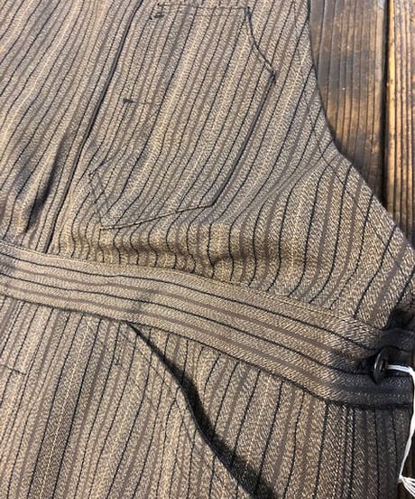 DAPPER'S " Classical Railroader Bib Overalls Type Outside Seamless " LOT1428