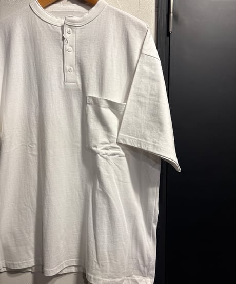 ANDFAMILYS " Heavy Henley Neckline Tee -Loose FIt - "