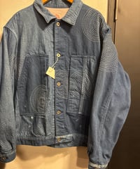 FUNSET OF ART " 渦刺し子デニムG JKT "