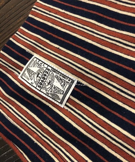 DAPPER'S " Raglan Multi Stripe Border Crew Neck Tee " LOT1399