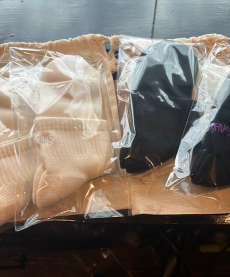 ANDFAMILYS " Sports Mesh Socks 2pc -Middle "