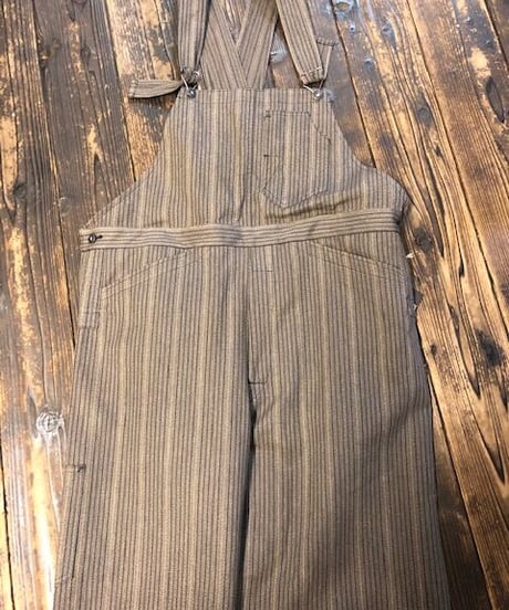 DAPPER'S " Classical Railroader Bib Overalls Type Outside Seamless " LOT1428