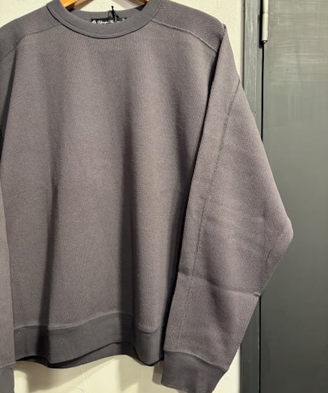 AUDIENCE " 「和歌山」 空紡糸ハニカムニット 9oz クルーネック ミリタリースリーヴニットソー " ⁡ AUD6589