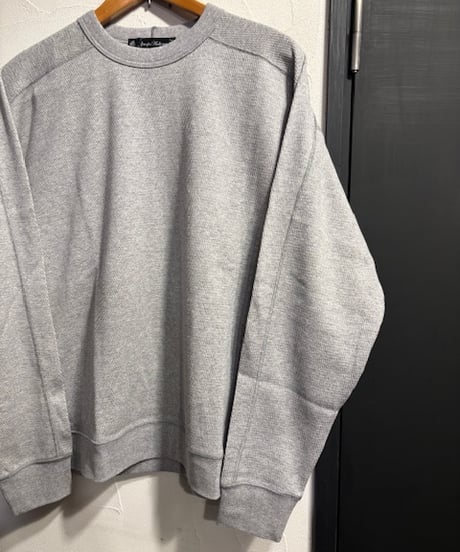 AUDIENCE " 「和歌山」 空紡糸ハニカムニット 9oz クルーネック ミリタリースリーヴニットソー " ⁡ AUD6589