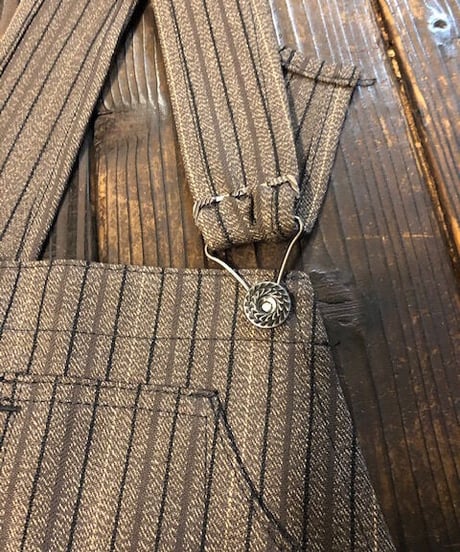 DAPPER'S " Classical Railroader Bib Overalls Type Outside Seamless " LOT1428