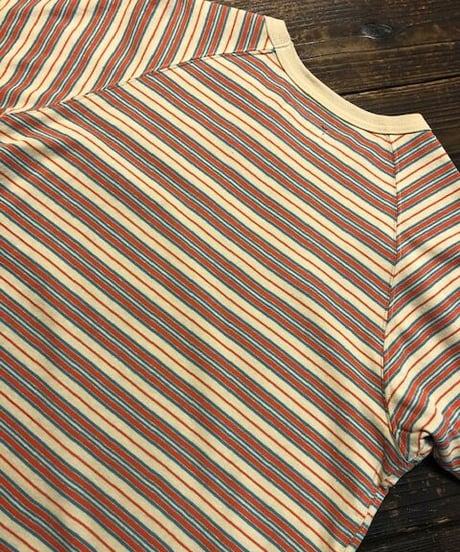 DAPPER'S " Raglan Multi Stripe Border Crew Neck Tee " LOT1399