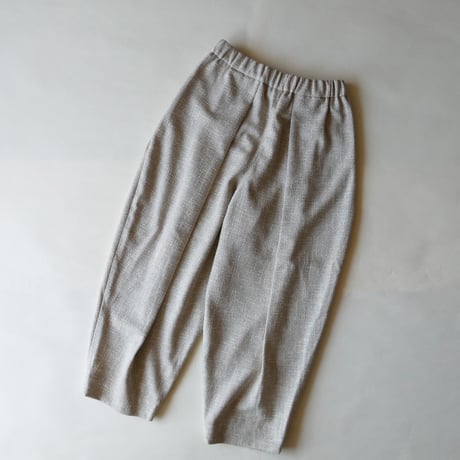 結-yui- YWTEP-006 WIDE TUCK EASY TROUSERS spring tweed beige