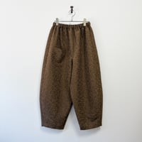 結-yui- YLP-006 LAYERED PANTS flower jacquard brown
