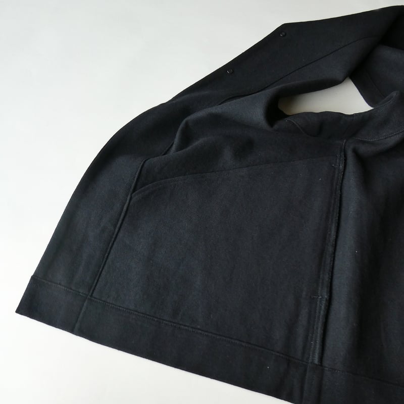 結-yui- YV-001 2 BUTTON VEST C/F GABARDINE / BL