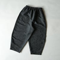 結-yui- YLP-003 LAYERED PANTS linen-tic jacquard black