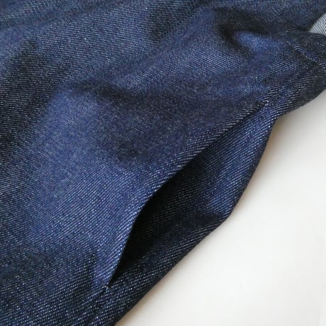 結-yui- YV-007  2 BUTTON VEST LOOSE DENIM INDIGO