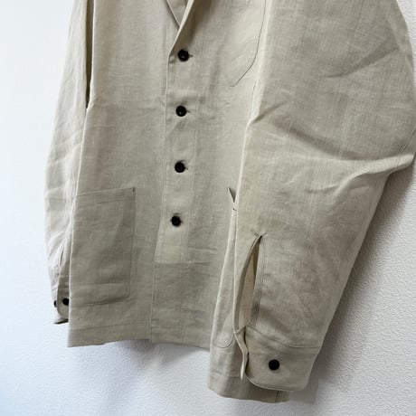 結-yui- YEJ-004 EASY JACKETS sulfer dyed linen ivory