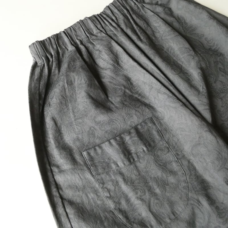 最終値下げ！美品！ユリウスWO/LI TWEEDSEAMED OVERPANTS 結-yui- YLP-002 LAYERED PANTS paisley grey | ITO