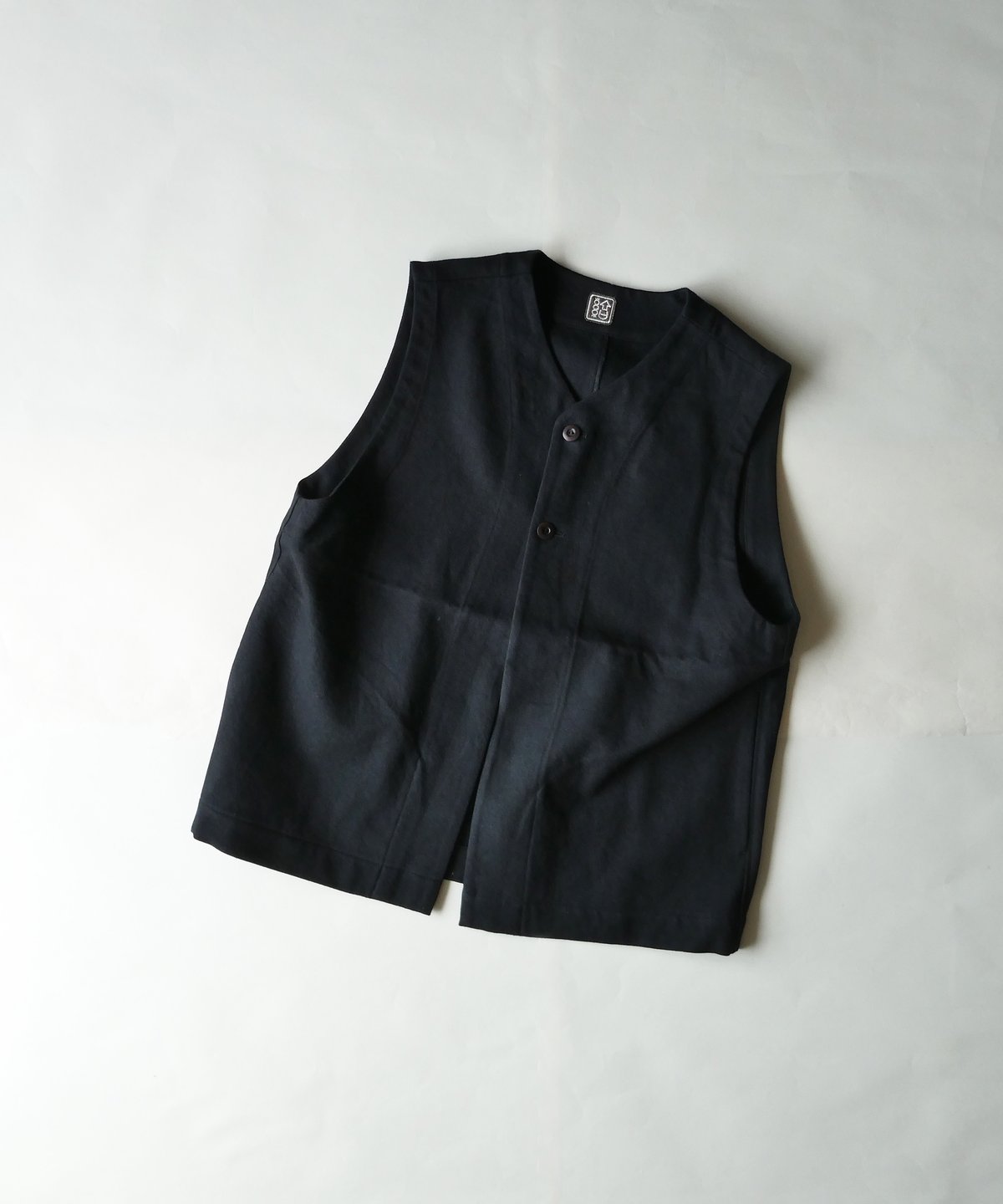 yui-結- 2BUTTON VEST YV-001 ベージュ 結-yui- YV-001 2 BUTTON VEST C/F GABARDINE / BE