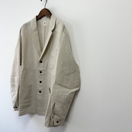 結-yui- YEJ-004 EASY JACKETS sulfer dyed linen ivory