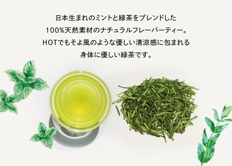 chasobi ミントの緑茶 ティーバッグ（3gタグ付き）×8個