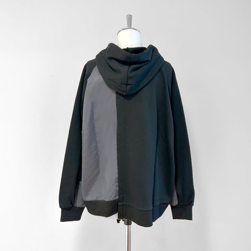 Parc.1】ZIP Asymmetry Hoodie | Parc.1 HAPPY SHOP