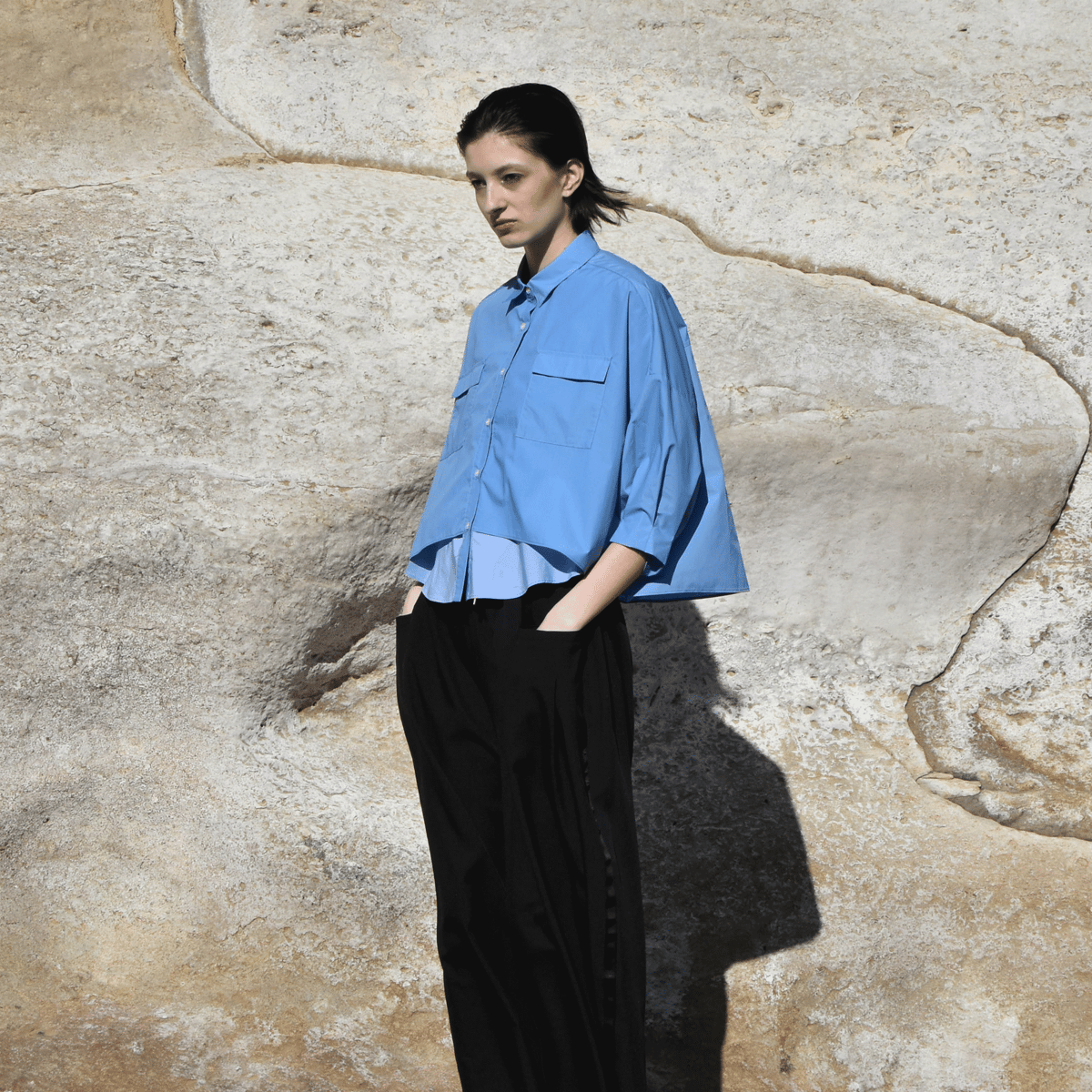 Parc.1】SALE! T/C layered short Shirt | Parc.1 