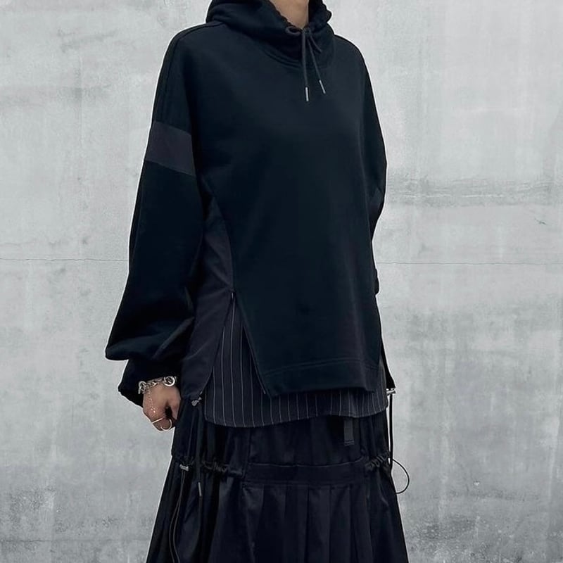 美品　parc.1 ストライプミックスレイヤードトップス 美品parc.1 ストライプミックスレイヤードトップス
