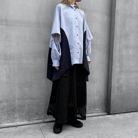 【Parc.1】Strech×Nylon  2way Shirt