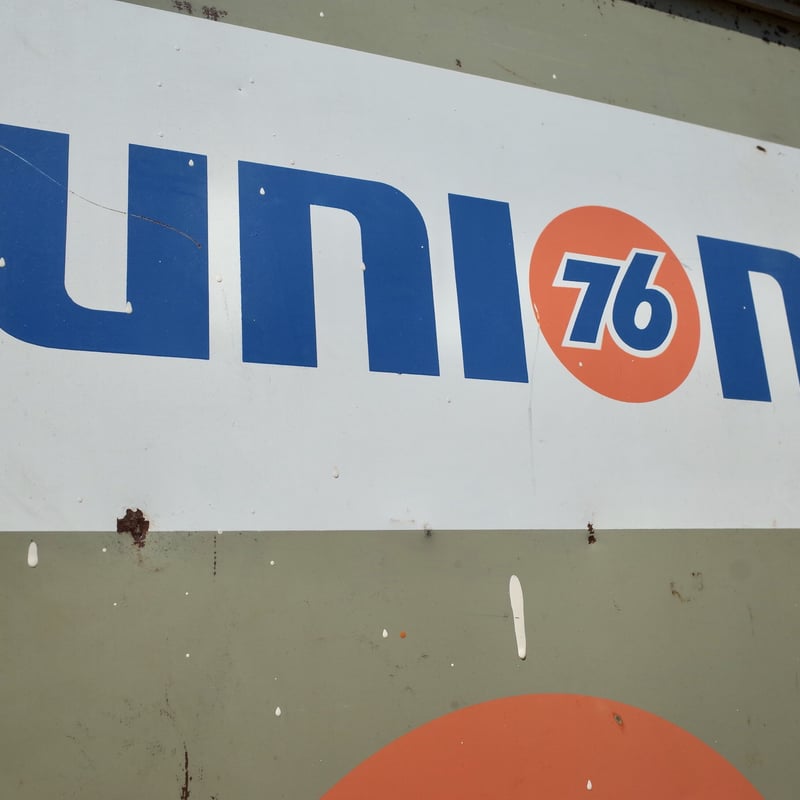 ビンテージ 76 GASOLINE 両面 看板 鉄扉 モーターオイル OIL ビンテージ 76 GASOLINE 両面 看板 鉄扉 モーターオイル OIL