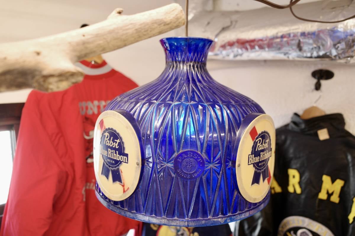 ビンテージ Pabst Blue Ribbon パブストブルーリボン シェードランプ