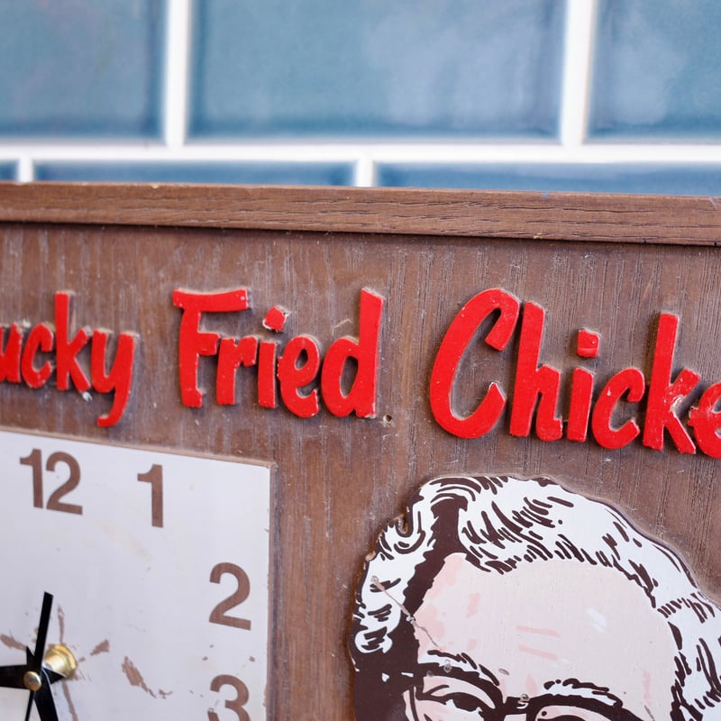 ビンテージ 希少 KFC ケンタッキー カーネルサンダース 時計 壁掛け