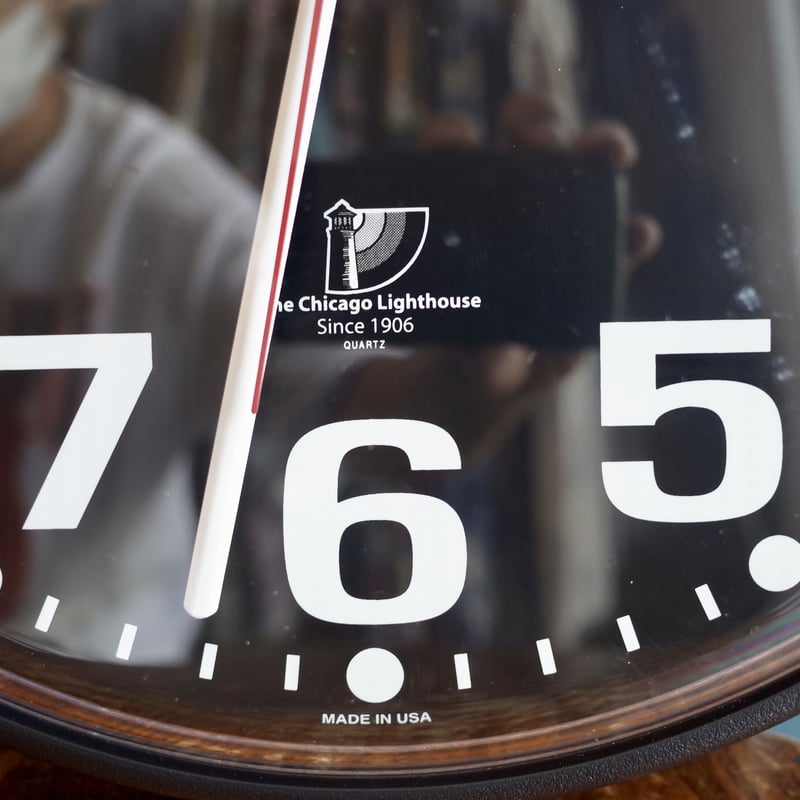 Chicago Lighthouse Clock シカゴ クロック 時計 ブラック アメリカ