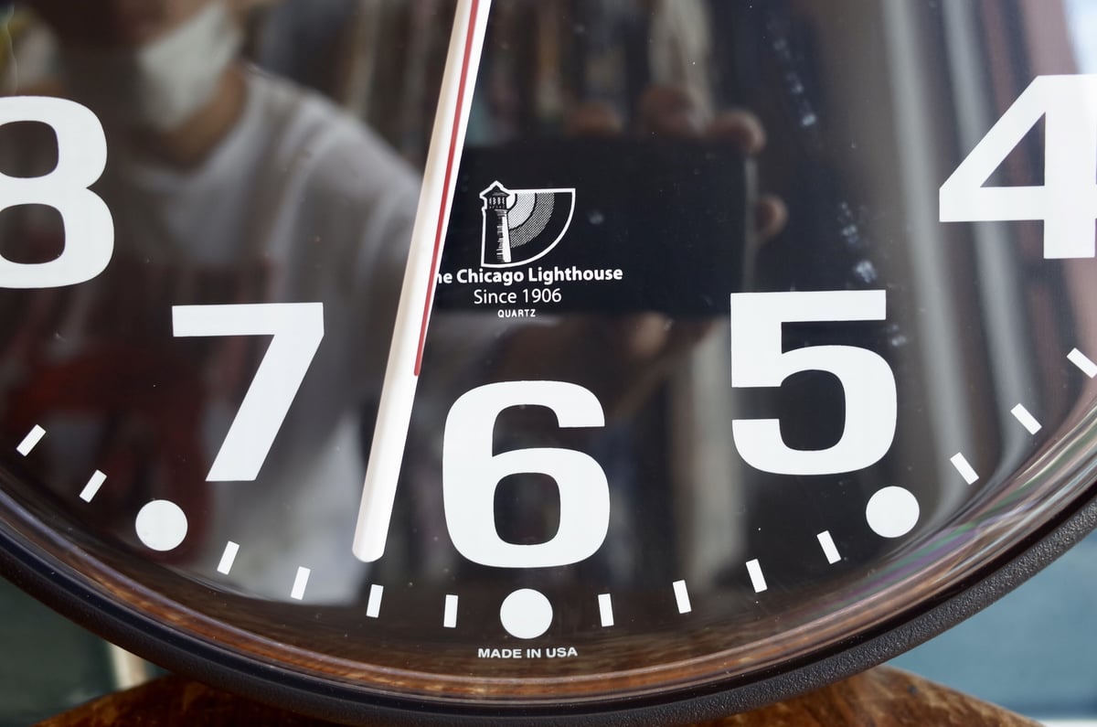 Chicago Lighthouse Clock シカゴ クロック 時計 ブラック アメリカ