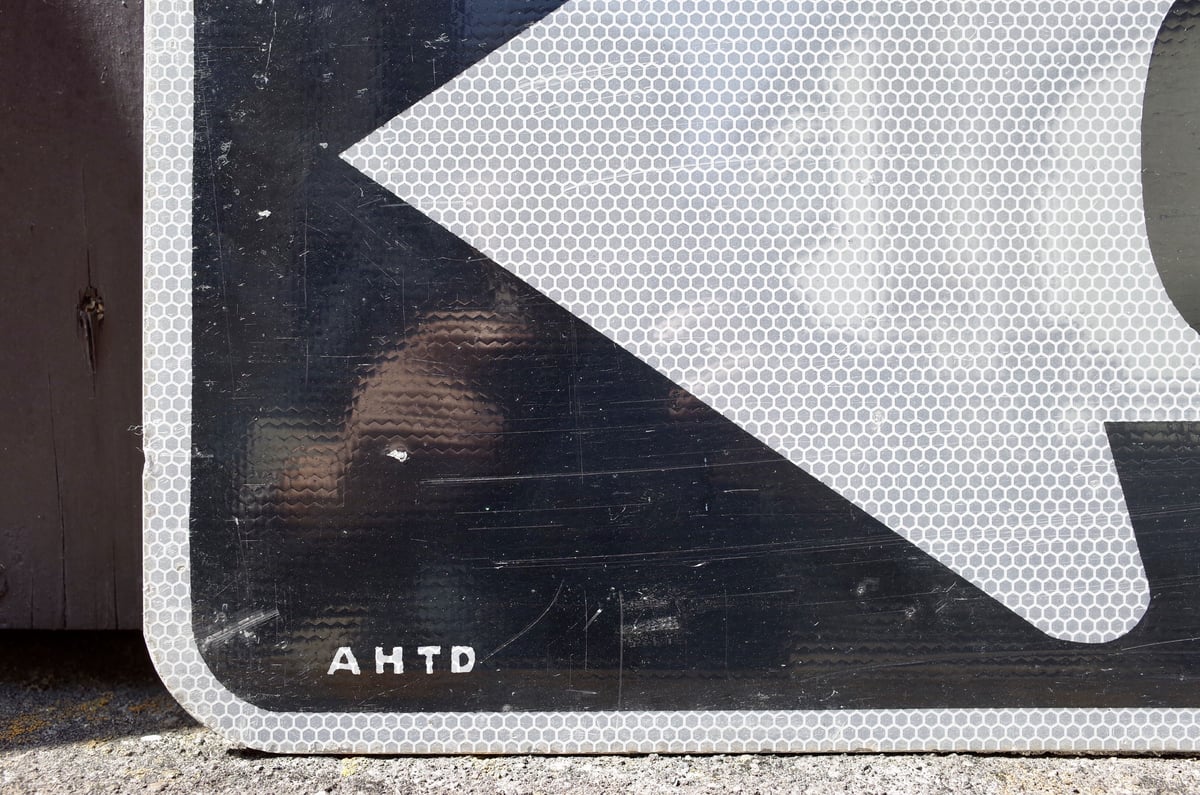 ビンテージ ONE WAY ワンウェイ ロードサイン 看板 アメリカ製