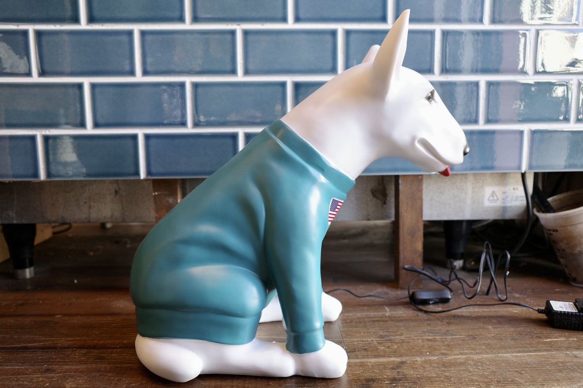 CHARACTER LAMP ブルテリア ランプ アメリカン雑貨　バド犬 CHARACTER LAMP ブルテリア ランプ アメリカン雑貨 バド犬