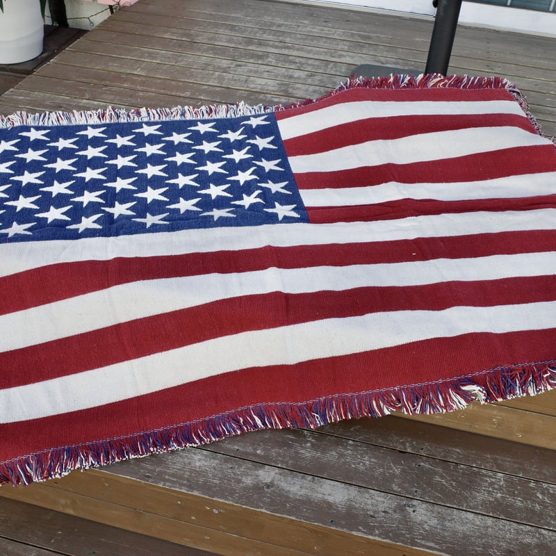 新品 USA FLAG ラグマット ジャイアントハーフ アメリカ 星条旗