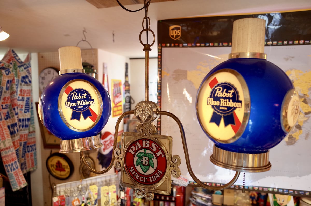 ビンテージ PABST BLUE RIBBON パブスト ブルーリボン ライト LAMP 照...