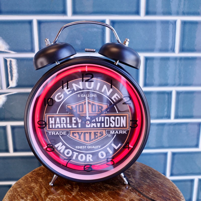 新品 Harley Davidson ハーレーダビッドソン ネオンクロック