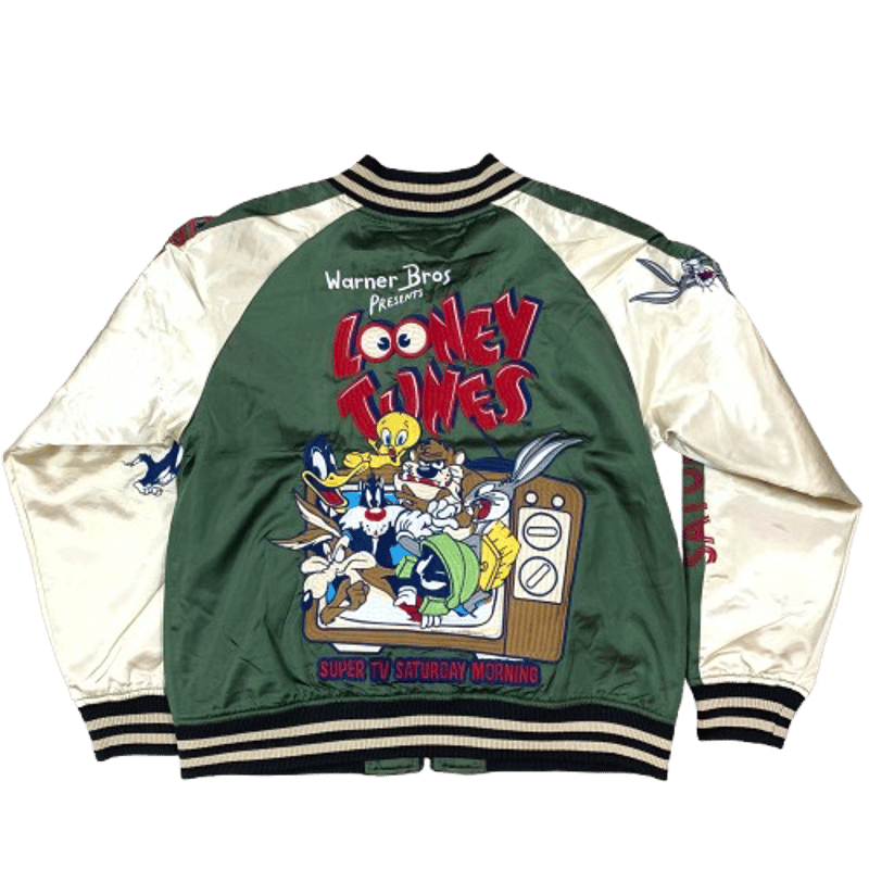 新品 Looney Tunes スカジャン Lサイズ フリーサイズ 刺繍 | Collect