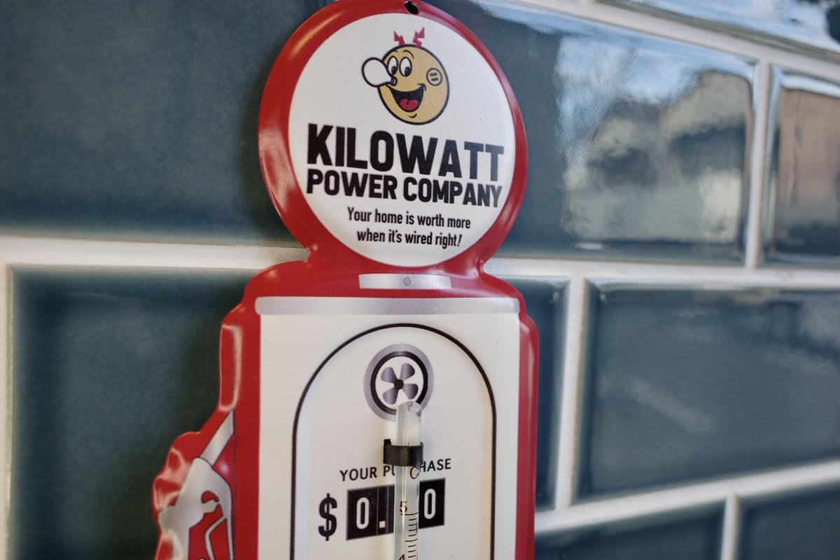 新品 REDDY KILOWATT レディキロワット 温度計 サーモメーター 看板