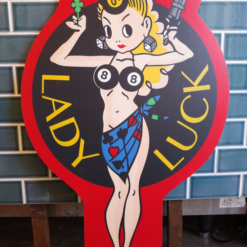 新品 LADY LUCK レディラック ウッド サイン 看板 | Collection Market