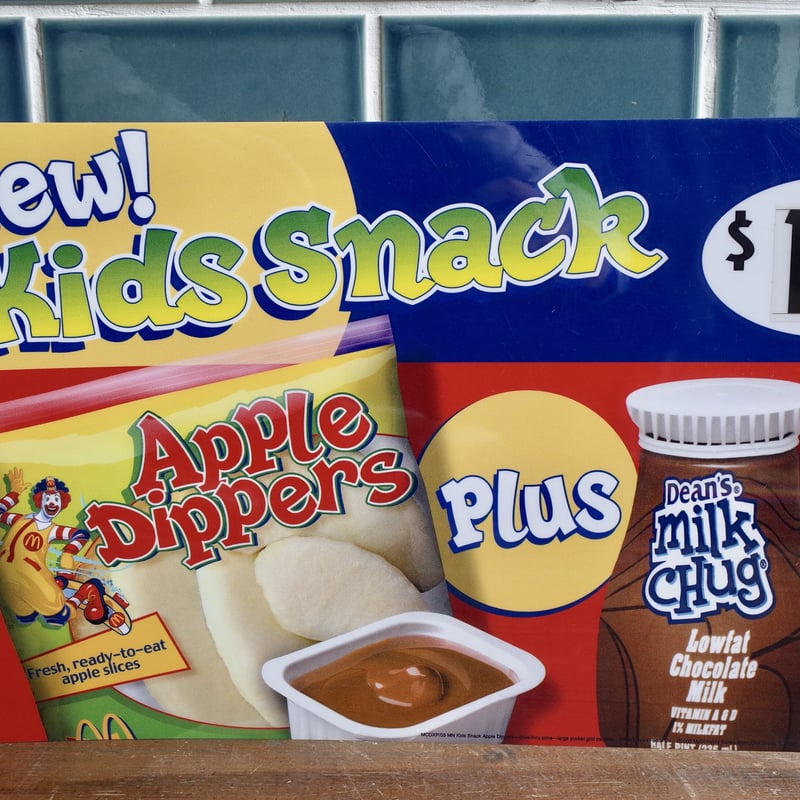 Vintage 2003 Mcdonald's マクドナルド メニューサイン Kid's S