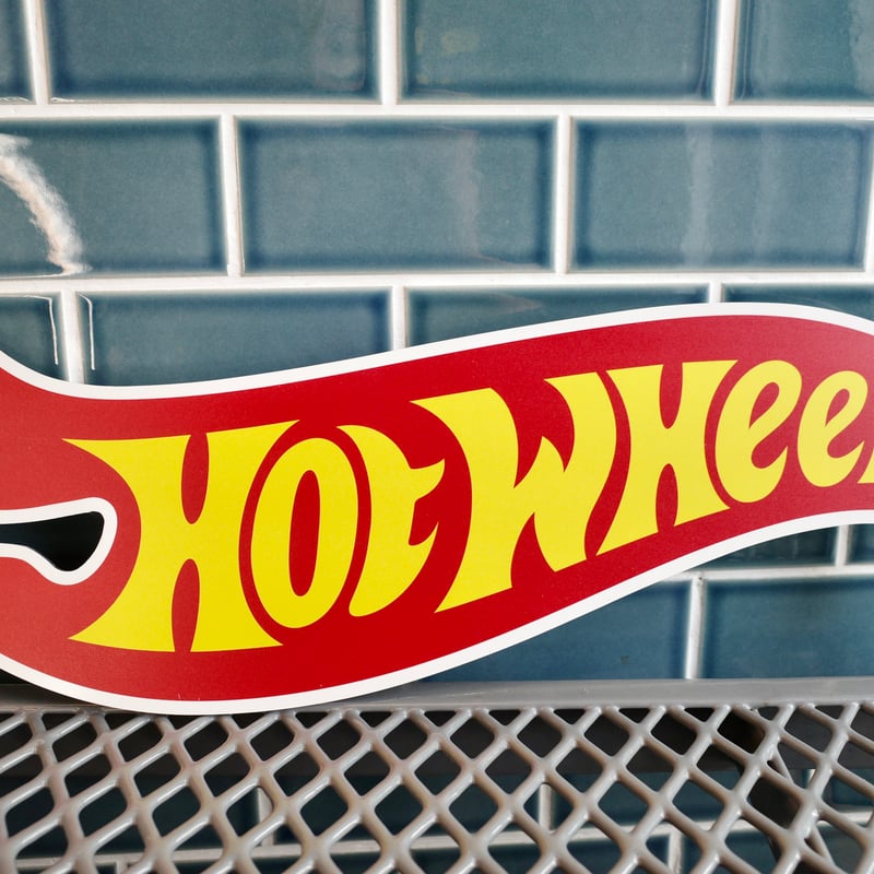 新品 Hotwheels ホットウィール メタルサイン アメリカ製 看板 ロゴ