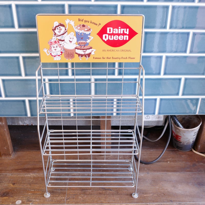 新品 DAIRY QUEEN デイリークイーン ワイヤーラック 棚 什器