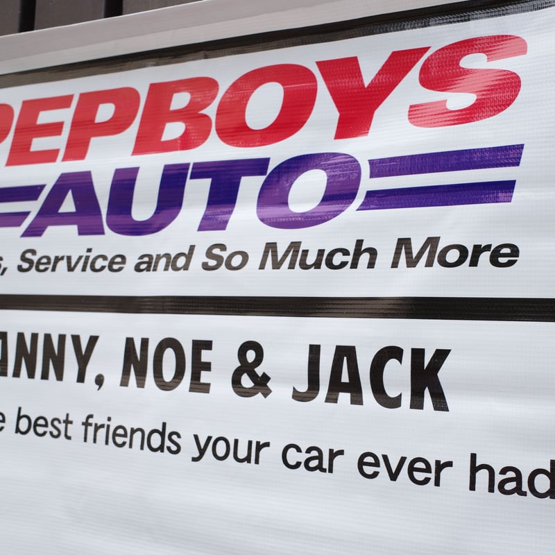 新品 PEPBOYS ペップボーイズ バナー フラッグ 看板 インテリア