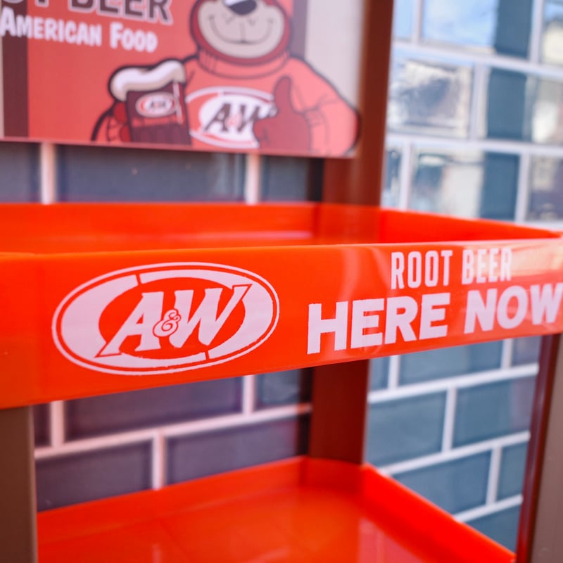 A＆W ROOT BEER エンダー ストアディスプレイ ラック 4段