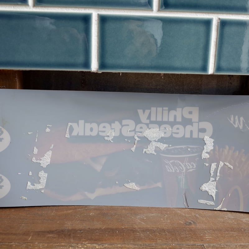 Vintage 2004 Mcdonald's マクドナルド メニューサイン Philly