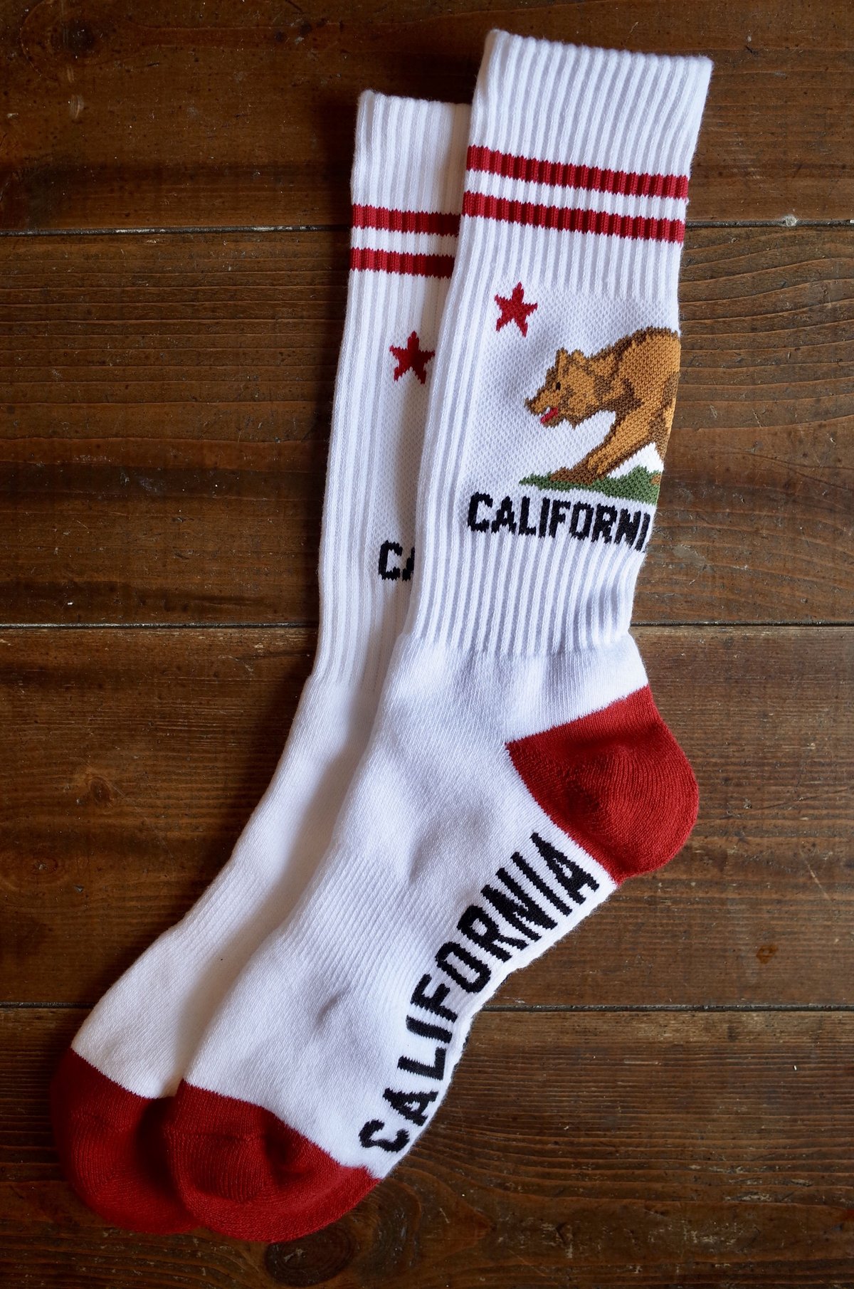 CALIFORNIA REPUBLIC SOCKS WHT カリフォルニア リパブリック ソッ...