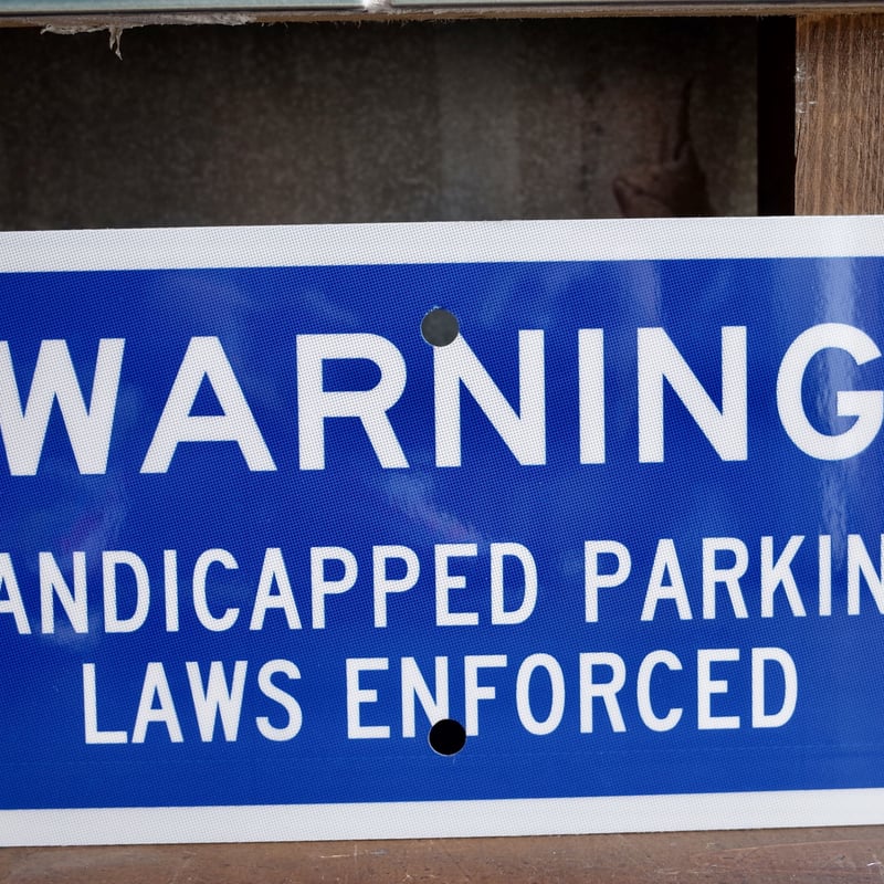WARNING PARKING パーキング アメリカ製 看板 ロードサイン PFS トラフ WARNING PARKING パーキング アメリカ製 看板 ロードサイン PFS トラフ