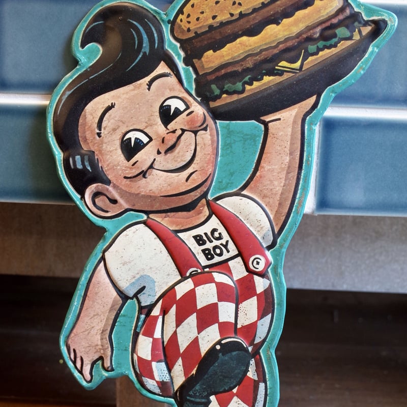 Big Boy ビッグボーイ 看板 ダイカット メタルサイン エンボスサイン
