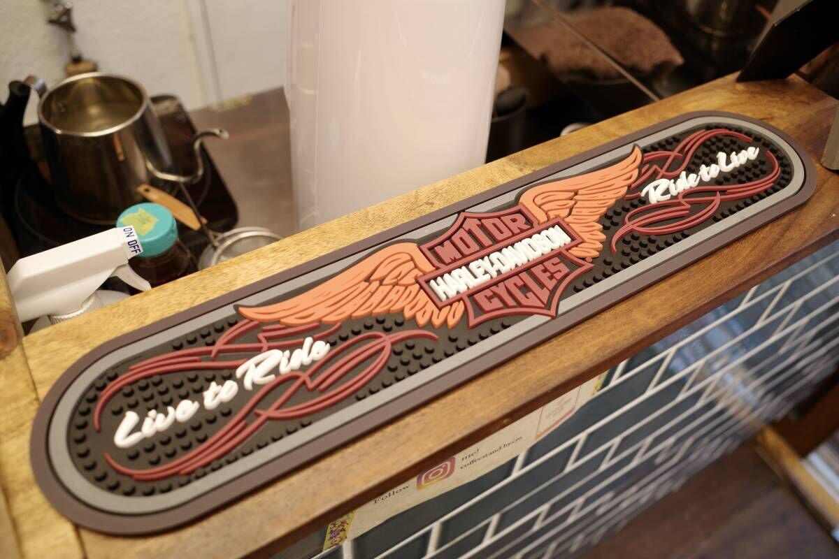 新品 HARLEY DAVIDSON ハーレー イーグル BAR MAT バーマット 店舗 ラ