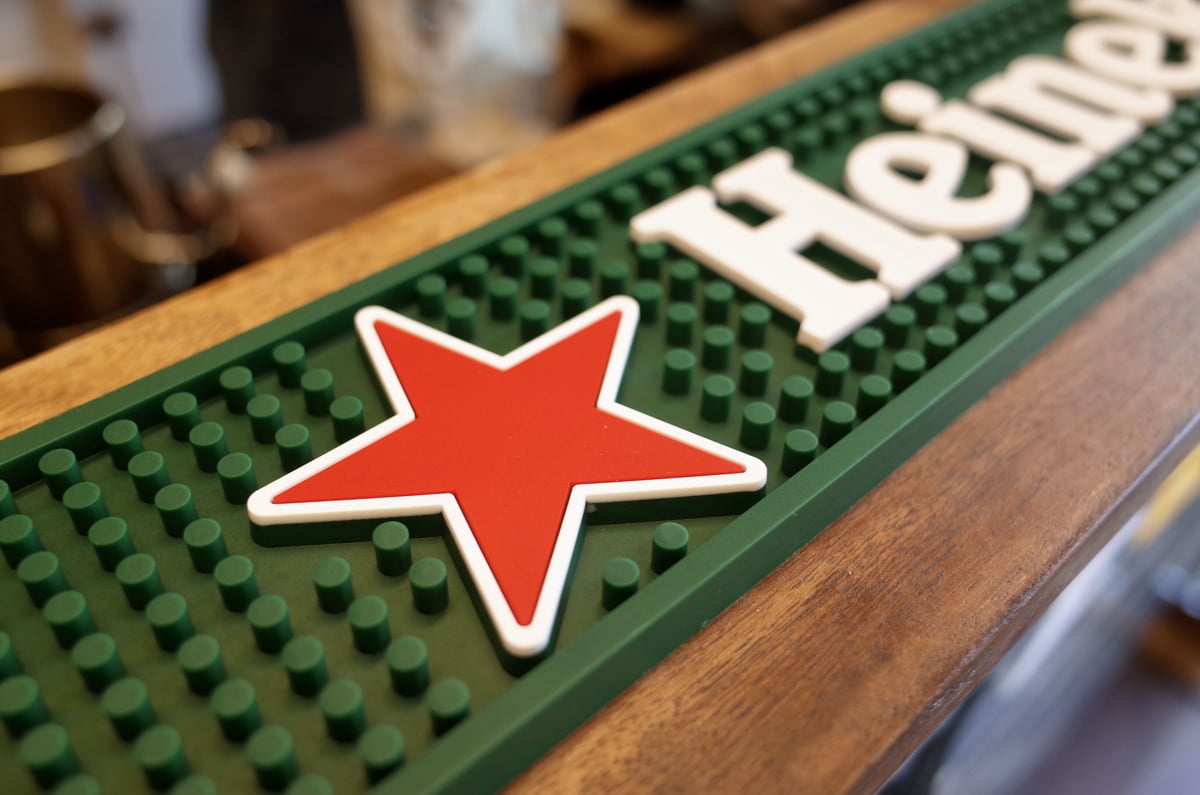 Heineken ハイネケン バーマット ビール キャンプ アウトドア 2枚
