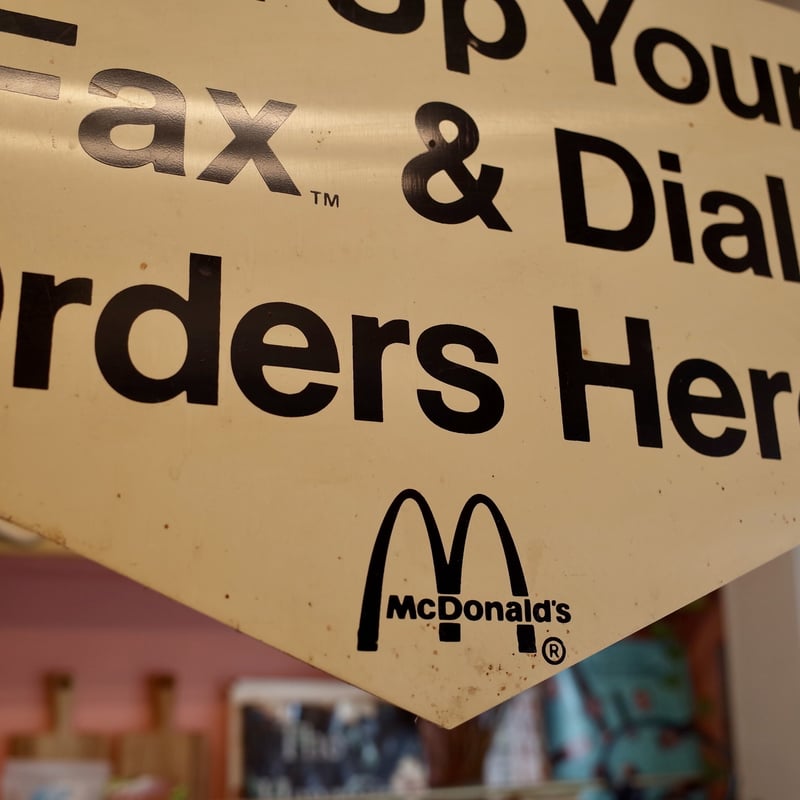 McDonald's マクドナルド ヴィンテージ看板