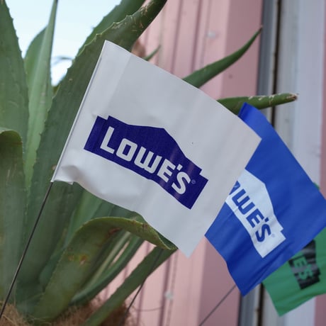 ３色セット LOWE'S  ロウズ ミニフラッグ 旗  アメリカ製 USA  インテリア ガーデニング
